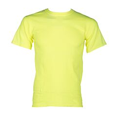 Kishigo 9126 100% Cotton T-Shirt, Short Sleeve, Non-Ansi, Lime, Size Medium