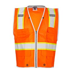 Kishigo 1511 Premium Brilliant Series Heavy Duty Vest, Class 2, Orange, Size 3X-Large