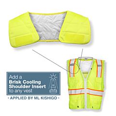 Kishigo 1620 Brisk Cooling Spare Shoulder Insert, Lime, Size Medium/X-Large