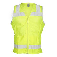 Kishigo 1525 Ladies Mesh Vest, Economy, Class 2, Specialty, Lime, Size Small