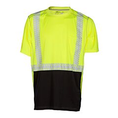 Kishigo 9160 Premium Brilliant Series High Performance Class 2 T-Shirt, Lime, Size 4X-Large