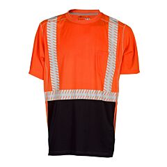 Kishigo 9161 Premium Brilliant Series High Performance Class 2 T-Shirt, Orange, Size Medium