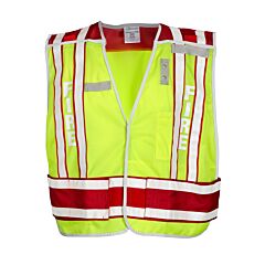 Kishigo 4003Bv 400 Psv Fire, Public Safety Vest, Lime/Red, Size Medium/X-Large