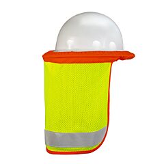 Kishigo Fm2804 Fr Hard Hat Sun Shield, Flame Resistant, Lime, One Size