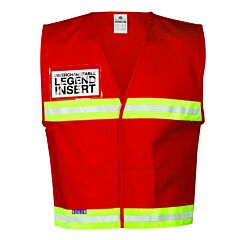 Kishigo 4708 4700 Series Incident Command Vest, Red, Size X-Large