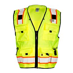 Kishigo S5000 Professional Surveyors Vest, Class 2, Lime, Size 5X-Large