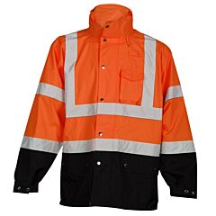 Kishigo Rwj103 Storm Cover Rainwear Jacket, Orange, Size Large/X-Large