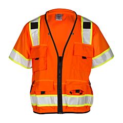 Kishigo S5011 Professional Surveyors Vest, Class 3, Orange, Size 4X-Large