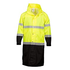 Kishigo Rwj108 Premium Brilliant Series Long Rain Coat Lime, Lime, Size 2X/3X-Large