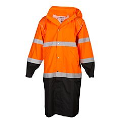 Kishigo Rwj109 Premium Brilliant Series Long Rain Coat Orange, Orange, Size 2X/3X-Large