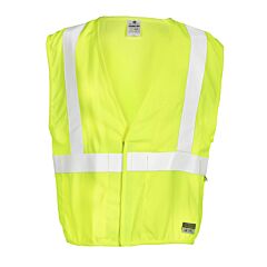 Kishigo Fm300 Fr Classic Vest Mesh, Flame Resistant, Lime, Size 5X-Large