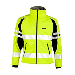 Kishigo Js144 Premium Black Series Unisex Soft Shell Jacket, Lime, Size Small