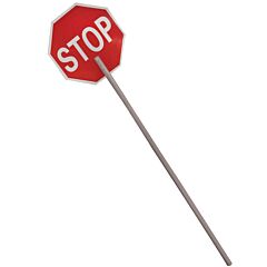 Kishigo 5963 Reflective: High Intensity Grade Stop Signs With 60" 2 Piece Handle, Red, One Size