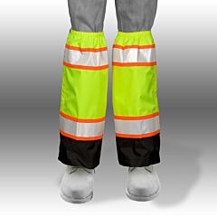 Kishigo 3934 Premium Black Series Waterproof Gaiters, Lime, One Size