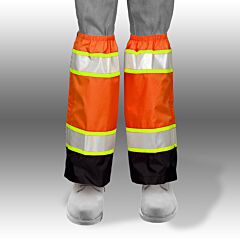 Kishigo 3935 Premium Black Series Waterproof Gaiters, Orange, One Size