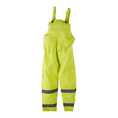 Neese 1820Btf Econo-Viz Bib Trouser With Safety Fly With Reflective Tape, Non-Ansi, Hi-Vis, Lime, Size 2X-Large