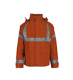 Neese 207Aj Jacket With Tuck-Away Hood, Arc, Orange, Size X-Large