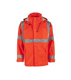 Neese 217Aj Jacket With Tuck-Away Hood, Arc, Orange, Size Large