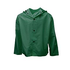 Neese 35Aj Jacket With Attached Hood, Chem Shield, Green, Size Small