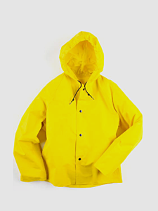Neese 35Aj Jacket With Attached Hood, Chem Shield, Yellow, Size X-Large