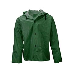 Neese 45Aj Jacket With Attached Hood, Chem Shield, Green, Size Small