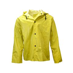 Neese 45Aj Jacket With Attached Hood, Chem Shield, Yellow, Size Medium