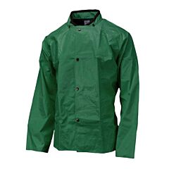 Neese 45Sj Jacket With Snaps For Hood, Chem Shield, Green, Size Large