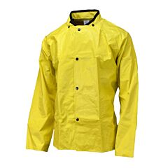 Neese 45Sj Jacket With Snaps For Hood, Chem Shield, Yellow, Size Medium