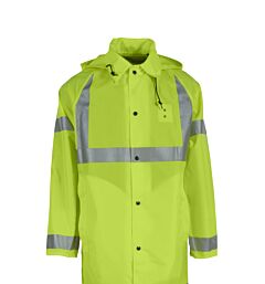 Neese 485Ch Lightweight High-Visibility Coat, Class 3, Hi-Vis, Lime, Size 4X-Large