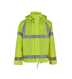 Neese 485Mjd Motorcycle Jacket Deluxe, Class 3, Hi-Vis, Lime, Size Medium