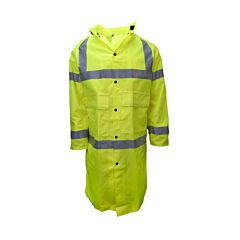 Neese 7002Ac Telcom Hi-Vis Coat With Attached Hood, Class 3, Fr, Lime, Size 2X-Large