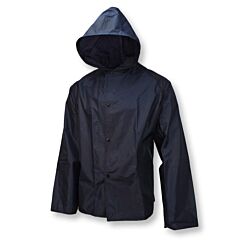 Neese 77Aj Rain Jacket With Attached Hood, Navy, Size 4X-Large