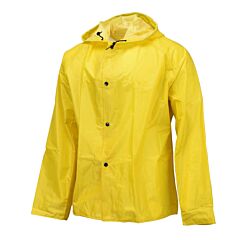 Neese 77Aj Rain Jacket With Attached Hood, Yellow, Size 4X-Large