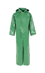 Neese 96Aca Attached Hood Coverall, Chem Shield, Green, Size Medium
