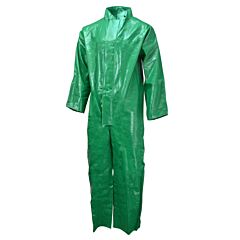 Neese 96Sca Coverall With Snaps For Hood, Chem Shield, Green, Size 4X-Large
