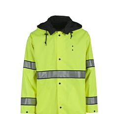 Neese 9700Rch Responder Reversible Coat, Class 3, Hi-Vis, Lime/Black, Size 5X-Large