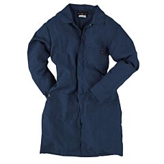 Neese Vi9Lc 9 Oz Indura Cotton Fr Fabric Cat Level 2, 11.5 Cal/Cm2, Fr Lab Coat, Navy, Size Small