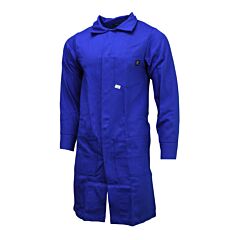 Neese Vi9Lc 9 Oz Indura Cotton Fr Fabric Cat Level 2, 11.5 Cal/Cm2, Fr Lab Coat, Royal Blue, Size 3X-Large
