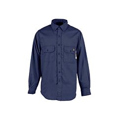 Neese Vi9Sh 9 Oz Indura Cotton Fr Fabric Cat Level 2, 11.5 Cal/Cm2, Fr Work Shirts, Navy, Size 3X-Large