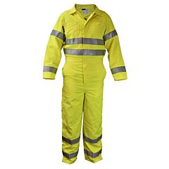 Neese Vm7Ca3 Hi-Vis Fr Coveralls, Yellow, Size Large