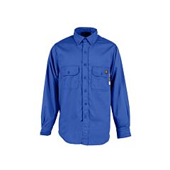 Neese Vn6Sh 6 Oz Nomex Cat Level 1, 5.8 Cal/Cm2, Fr Work Shirts, Royal Blue, Size Small