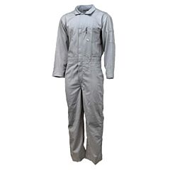 Neese Vu7Ca 7 Oz Ultra-Soft 88% Cotton/12% Nylon Cat Level 2, 8.5 Cal/Cm2, Fr Coveralls, Gray, Size Large