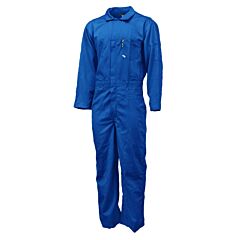 Neese Vu7Ca 7 Oz Ultra-Soft 88% Cotton/12% Nylon Cat Level 2, 8.5 Cal/Cm2, Fr Coveralls, Royal Blue, Size Small