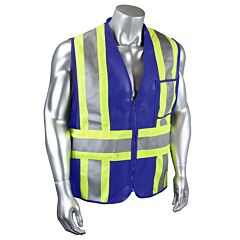 Radians Csv22-01Z Custom Type O Class 1 Safety Vest, Blue, Size 4X-Large