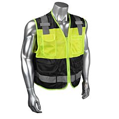 Radians Csv6-01Z Custom Type O Class 1 Safety Vest, Black, Size Medium