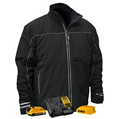 Radians Dchj072D1 Lightweight Heated Soft Shell Work Jacket, Heated Gear, Black, Size Large