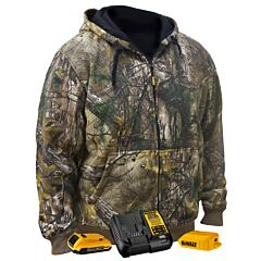 Dewalt Dchj074D1 Realtree Xtra Camouflage Heated Hoodie, Heated Gear, Camo, Size Small