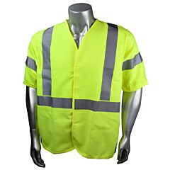 Radians Sv92E-3Vgsfr-3X Custom Woven Modacrylic Fr Class 3 Vest, Green, Size 3X-Large