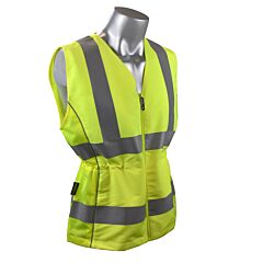 Radians Svl1 Type R Class 2 Contoured Ladies Safety Vest, Green, Size X-Large