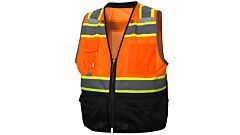 Pyramex Rvz4420Bx5 Rvz44 Series Safety Vest, Hi-Vis Orange, Black Bottom- Size 5X Large, 1 Each